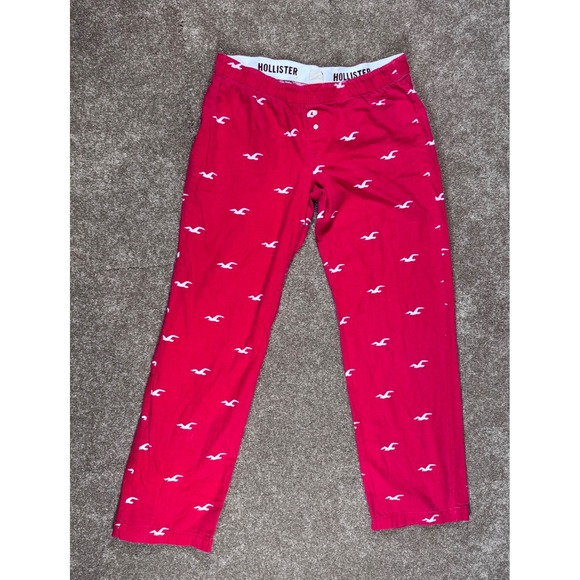 Hollister Other - Hollister Red‎ All Over Seagull Print Sleep Pajama Pants Medium
